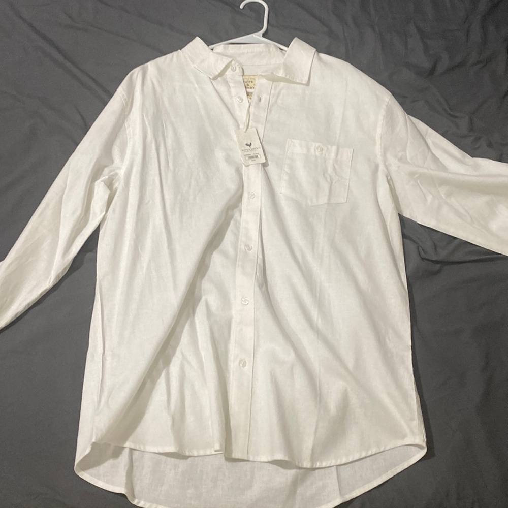 Hope and Henry long sleeve button down t shirt
